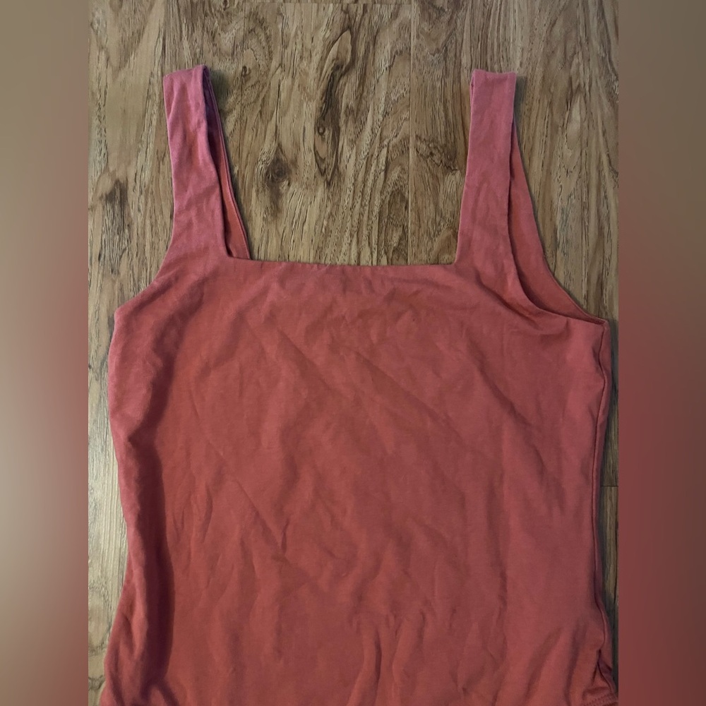 Square neck body suit